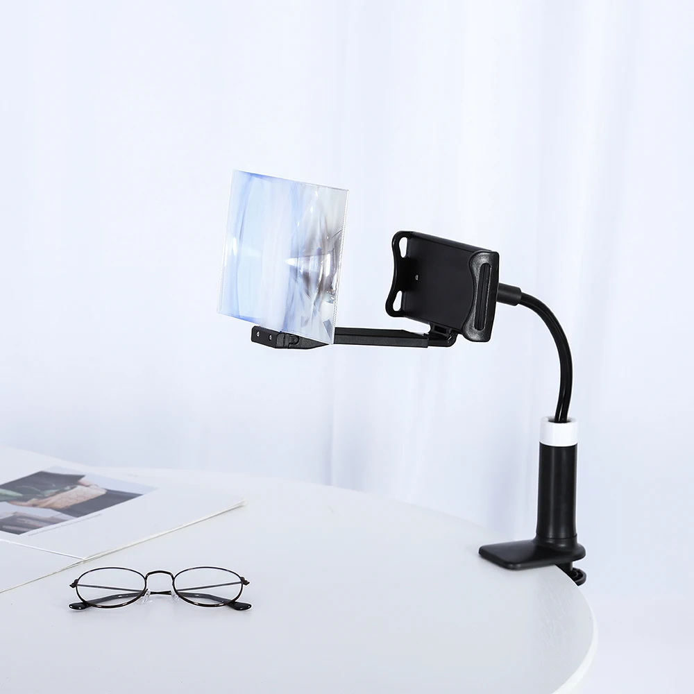 

Mobile Phone High Definition Projection Bracket Adjustable Flexible All Angles Phone Tablet Holder 3D HD Phone Screen Magnifier