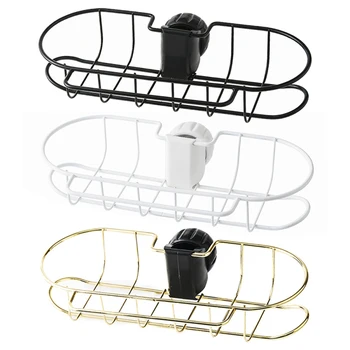 

Sink Storage Rack Scouring Pad Sponge Wipe Storage Rack Faucet Clip Bathroom Organizer Dishcloth Clip Shelf Drain Dry Rack