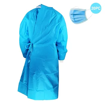 

Unisex Reusable Protection Gown Spray Suit Siamese Dust-proof Anti Splash Clothing Safely Protection Clothes With 20 Filters