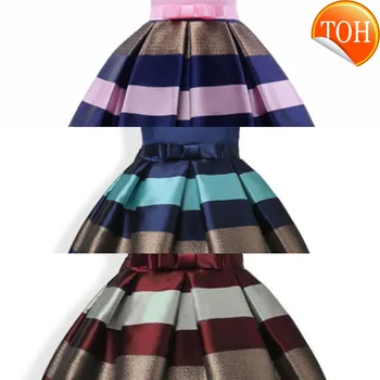 

Baby Girls Princess Striped Dress Girls Party Dresses Princess Kids Christmas Wedding Suits Formal Costume Kids Teenage Clothing