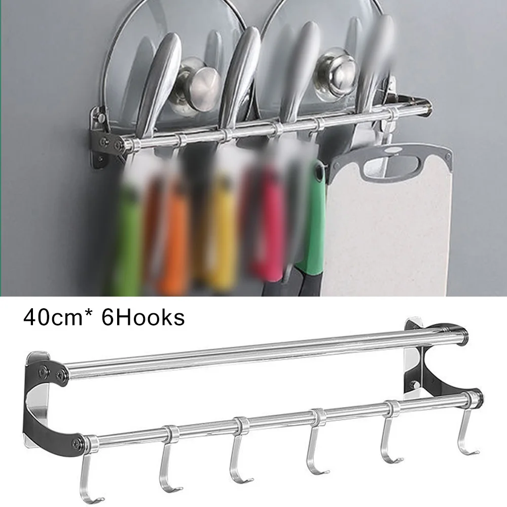Кухонный шкаф настенный 6 крючков инструменты держатель для посуды подвесная