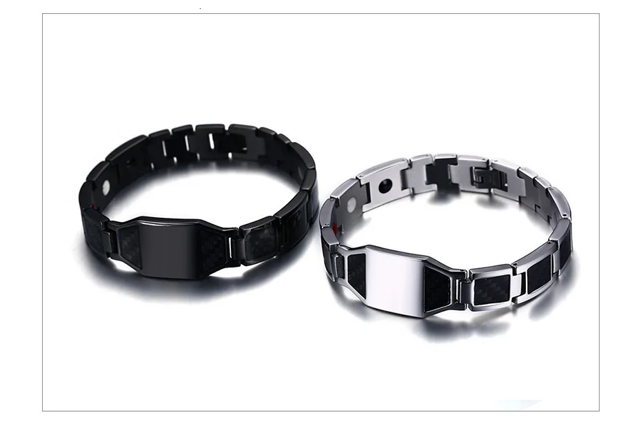 Vnox, стильные мужские браслеты из углеродного волокна с биоэнергией, здоровья, магнитные браслеты-цепочки, браслеты, идеальные подарки, аксессуары