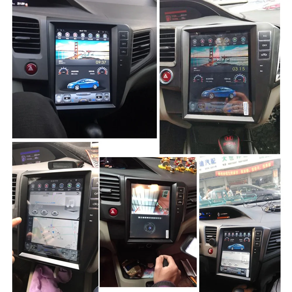 Автомобильный мультимедийный плеер стерео gps DVD Радио навигации NAVI Android Экран монитор для Honda Civic FB 2012 2013