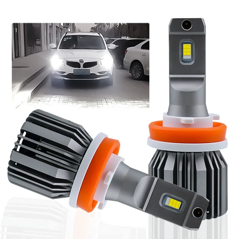 2x H11 H7 H1 9005 светодиодный лампы H4 фар автомобиля H8 H9 HB3 9012 9006 HB4 16000LM белый 6500 к Авто 12v