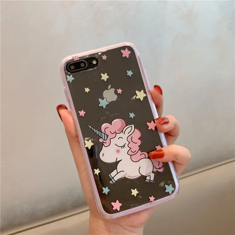 Для iPhone 11 pro Max чехол для телефона с мультяшным медведем+ пленка для экрана из закаленного стекла для iPhone X XS Max XR 7 8 6s Plus прозрачный чехол