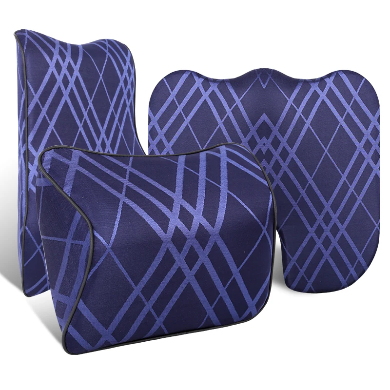 Car memory cotton headrest neck pillow waist pillow Sew Car for Peugeot 206 1998-2005 206 SW 2003-2005 206 CC 2004 2005 - Цвет: Серый
