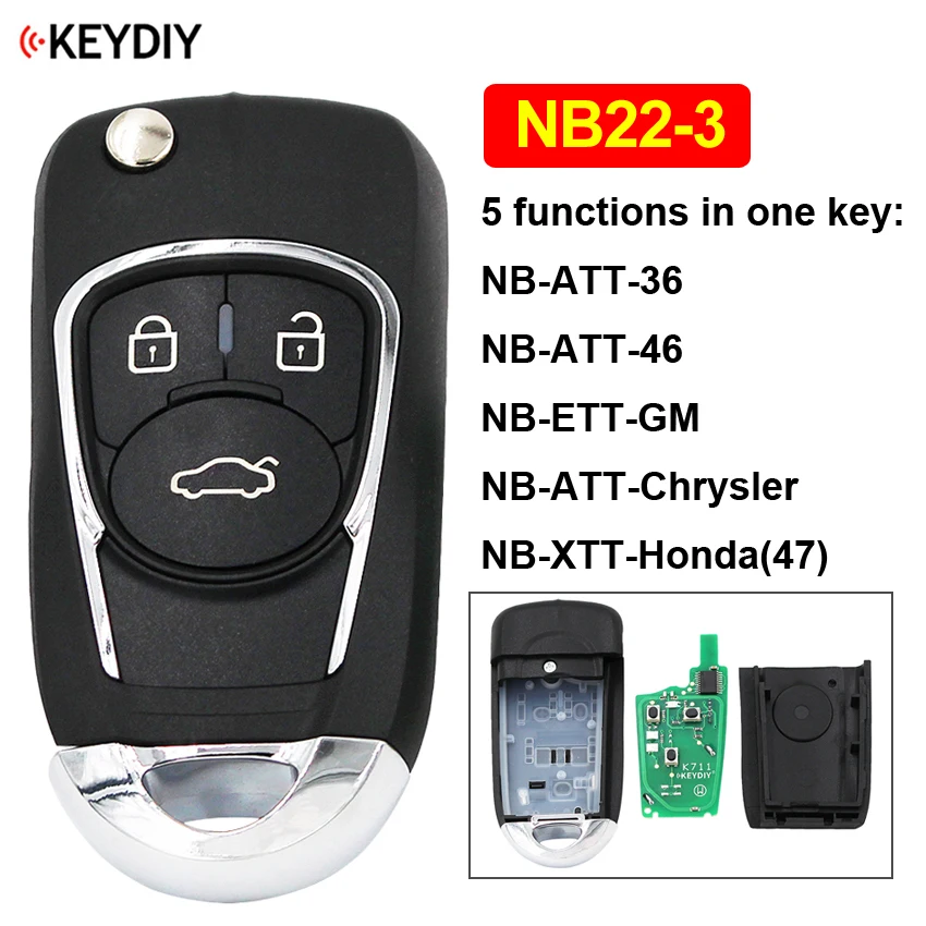 10 шт./лот NB11 NB08 NB10 NB22 NB25 NB26 NB28 NB29 KD дистанционный ключ для KD900 KD900+ URG200 KD-X2(все функции, указанные в чипы в один ключ - Цвет: NB22-3