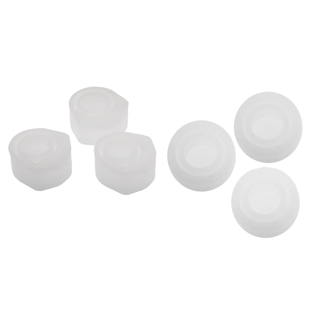 6Pcs Silicone Ring Mold Jewellery Pendant Rings Resin Casting Circle Mould for DIY Craft Making