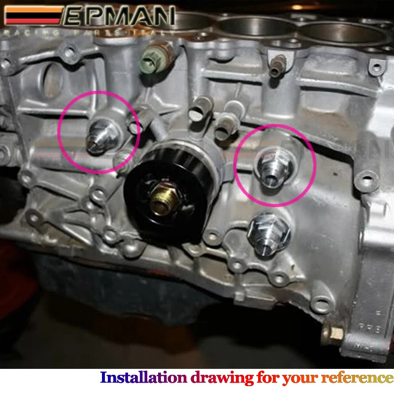 Задний блок вентиляционный штуцер для Honda Acura B16 B18 M28 To 10AN EP FT001 AN10|an fittings|fitting an10an