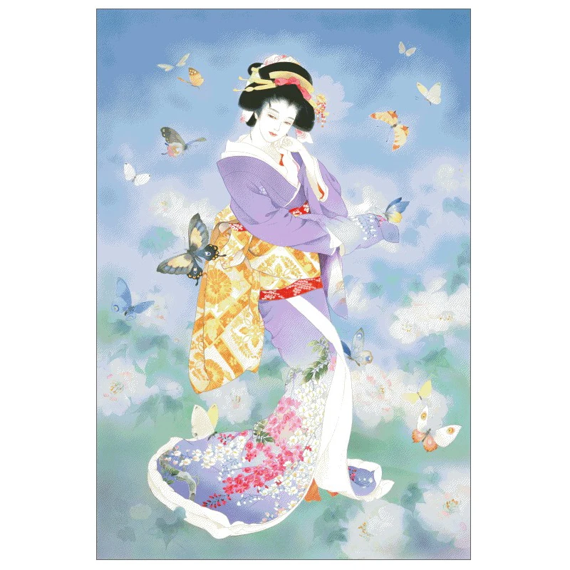 Gold Collection Counted Cross Stitch Kit Japanese Woman And