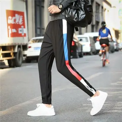 Shun princes Store мужские s Новая мода микро-эластичные мужские повседневные брюки европейский размер мужские спортивные штаны для бега размера плюс черные