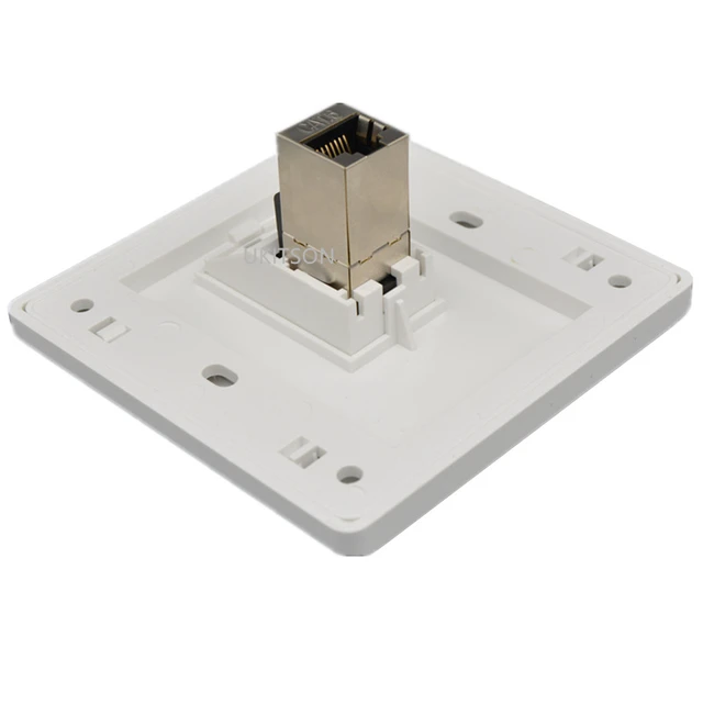 1-портовый экран CAT6 RJ45 Сетевая настенная панель Экранированная розетка CAT.6 Интернет-удлинитель Лицевая панель Розетка локальной сети 6