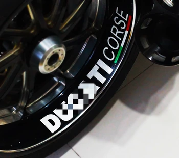 

Car Styling Vinyl Tape Motorcycle Rear Front Wheel Tyre Decorate Sticker Decal for MTS Italy Corse Diavel 1198 1199 1299