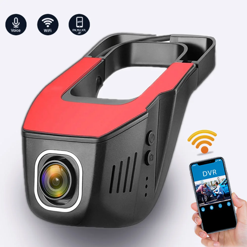 

Voice Control WIFI Car DVR Dash Cam Full HD 1080P Dual lens Night Vision Driving Recorder Video Recording ADAS Dash Camera