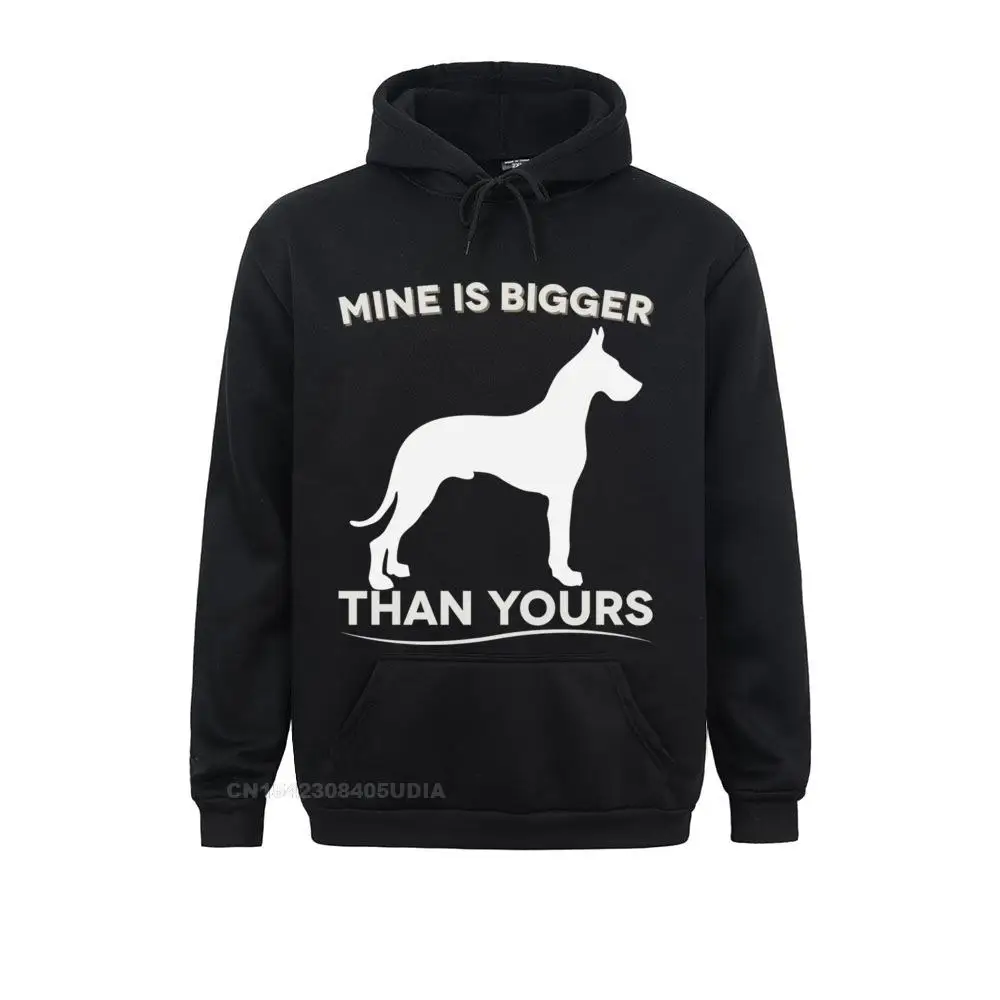New Design Mine Is Bigger Than Yours Funny Great Dane Pullover Hoodie__B10381 Sweatshirts  Men Hoodies Long Sleeve Summer/Autumn Hoods Mine Is Bigger Than Yours Funny Great Dane Pullover Hoodie__B10381black