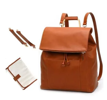 

Leather Diaper Bag Baby Backpack For Mom Maternity Large Capacity Stroller Bag Changing Nappy Diaper Backpack Nursing Bag Baby