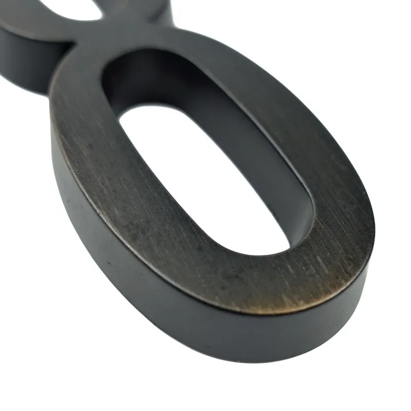 Состаренная бронза 101 мм номер дома клей адрес двери цифры цинковый сплав большая