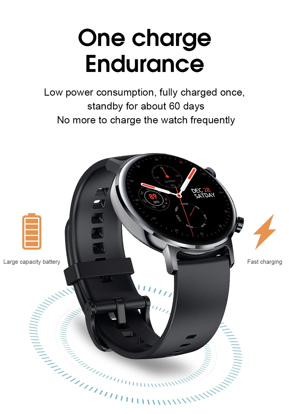 SG3 Смарт часы Для мужчин 390*390 HD AMOLED Smartwatch ЭКГ IP68 крови Давление фитнес трекер для