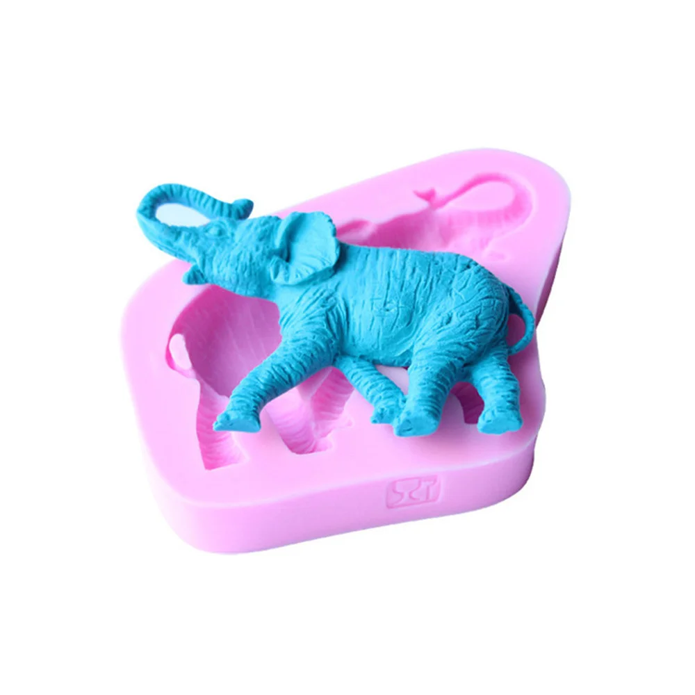 Elephant Shape Silicone Mold Soap Fondant Chocolate Moulds Candy Cake