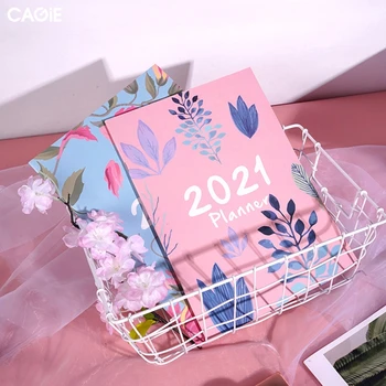 

2021 Agenda Planner Organizer A4 Notebook Journal Monthly Daily Planner Note Book Stationary School Supplies