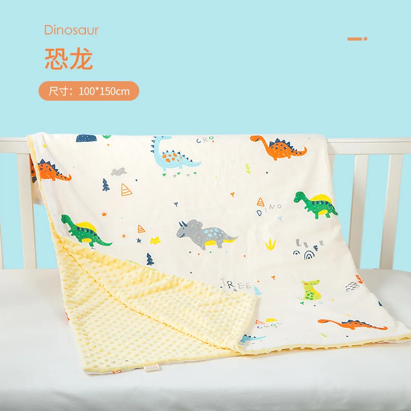 Doudou/Хлопковое одеяло большого размера; детское одеяло для новорожденных; очень мягкое детское одеяло для сна; 120*70 150*100 - Цвет: B03