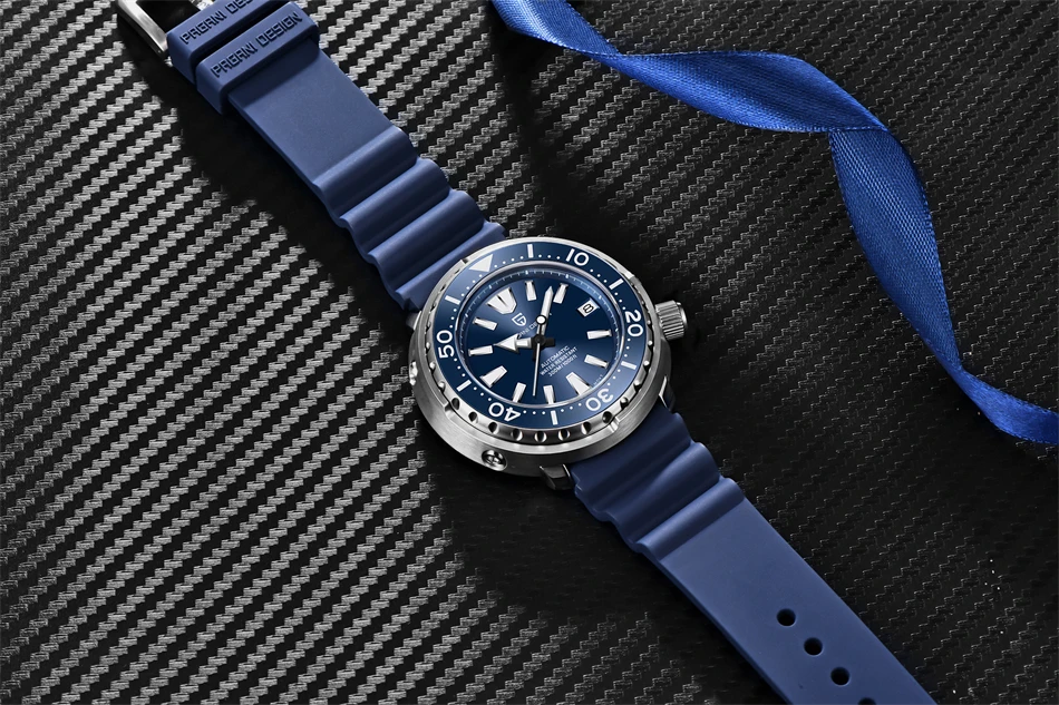 PAGANI DESIGN New 45MM Tuna Diving Wristwatch Men's 300M Waterproof Mechanical Automatic Watches Ceramic Bezel Relogio Masculino