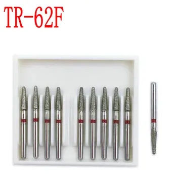 

10pcs Diamond FG High Speed Burs for Polishing Smoothing Dental Burs Dentist Tool TR-62F