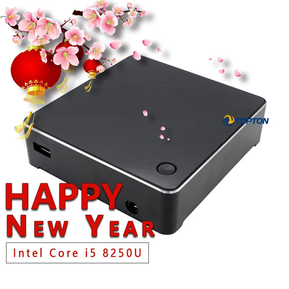 Размер ладони 8 го поколения мини ПК Intel Core i5 8250U M.2 SSD NUC Windows 10 Pro Карманный USB C HDMI Mini