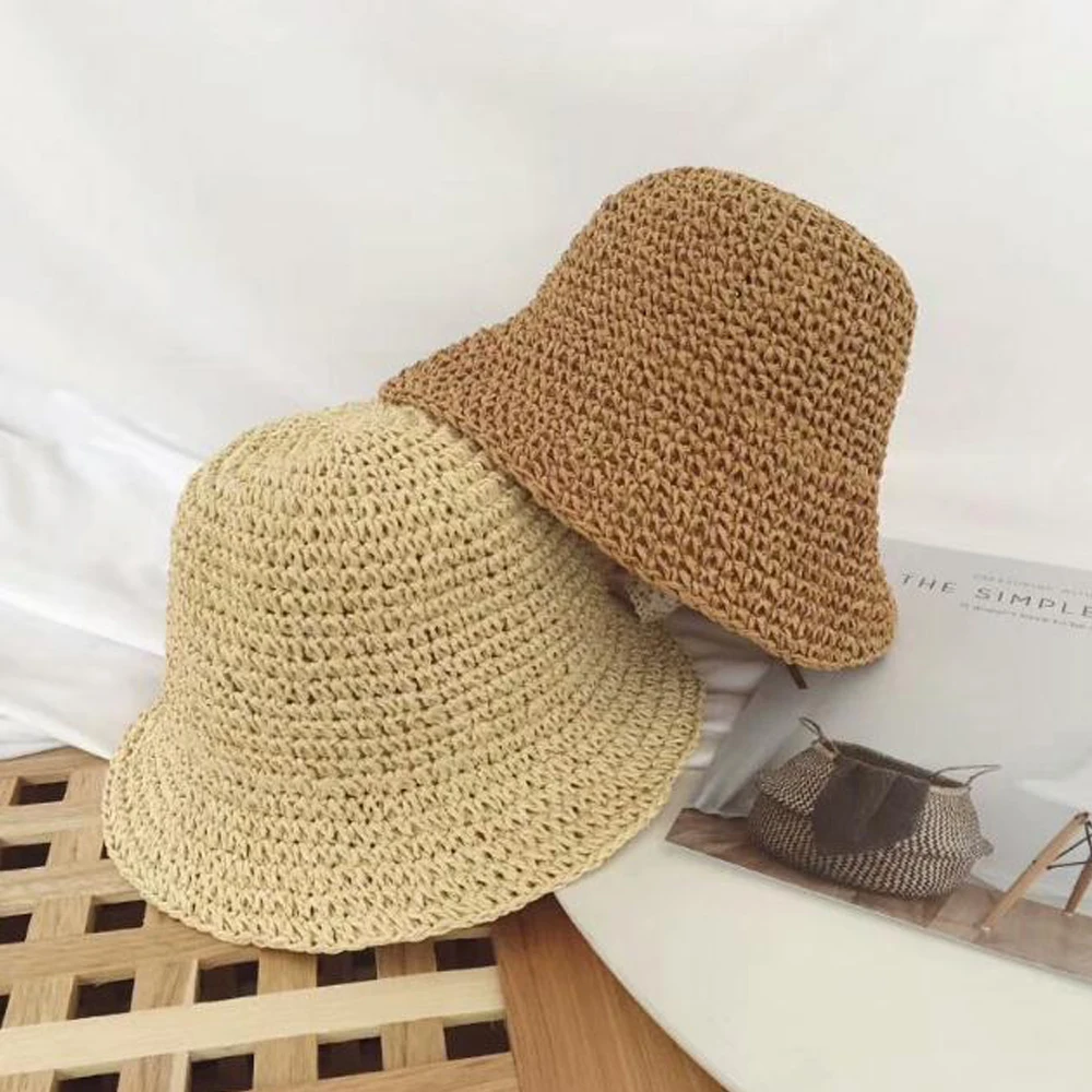 straw bucket hat