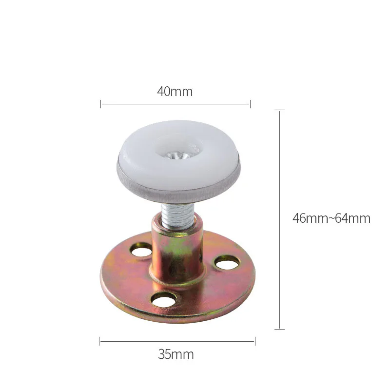 Furniture Fixed Bracket Adjustable Stainless Steel Alloy Wall Bed Stabilizer Self-adhesive Door Stopper Anti-shake Hardware