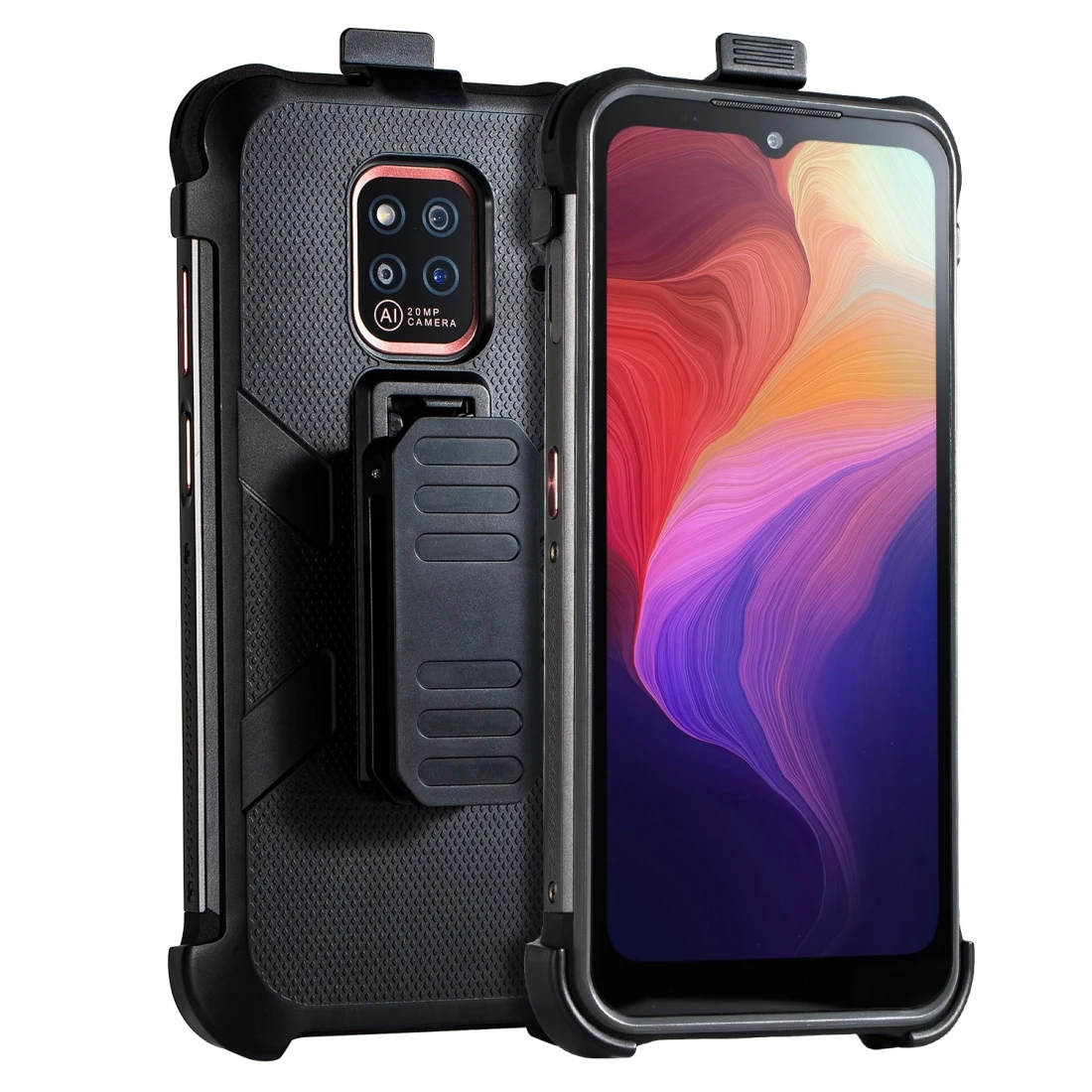 Ulefone Back Clip Phone Case TPU+PC for Power Armor 14 15 Pro 18T Ultra 19T 17 22 20W X31 ProT 23 Ultra 25T Pro 27 mini 20T Pro