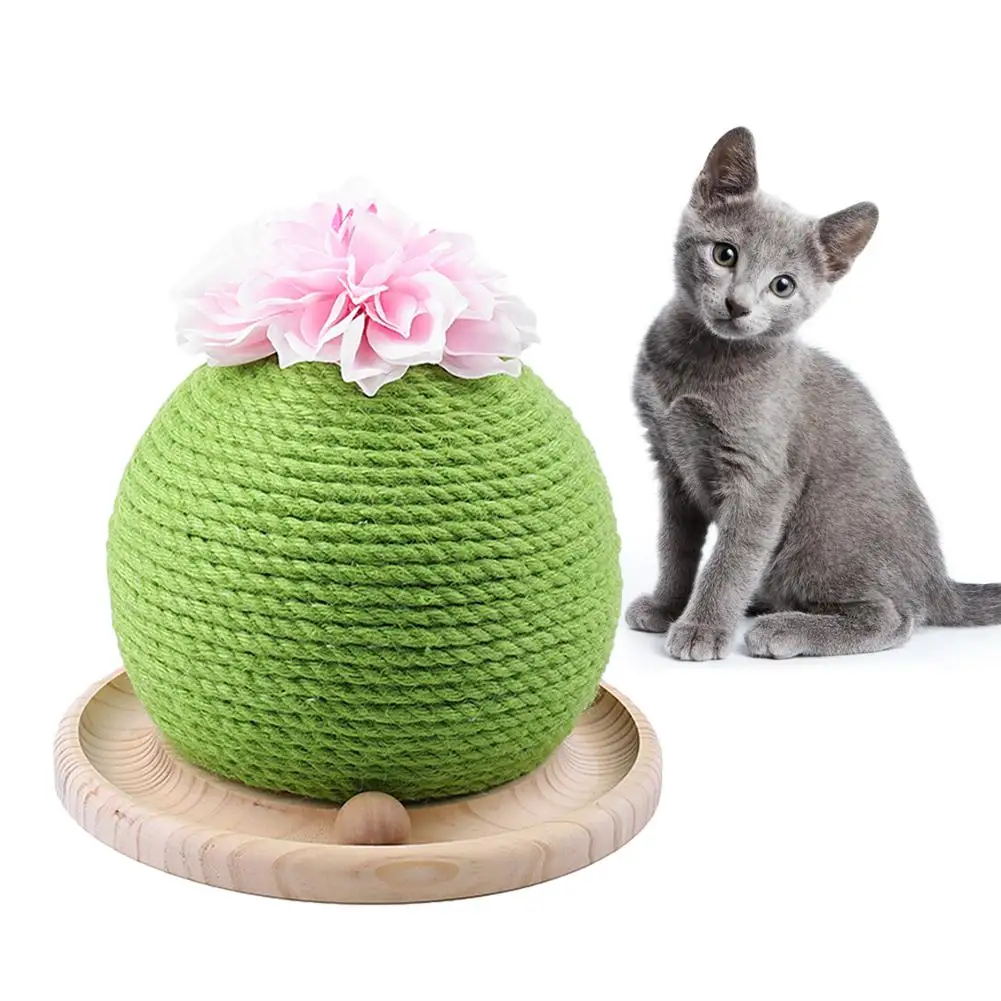 

Cat Scratch Toys Sisal Rope Weave Cat Climbing Ball Kitten Play Chewing Catch Toy Cat Grinding Claw Suplies Pet Products