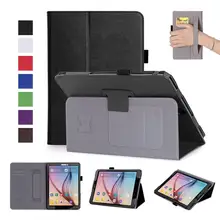 Чехол для планшетов из искусственной кожи s для samsung Galaxy Tab S3 9,7 T820 T825, чехол для планшета с откидной подставкой и держателем для ручек и отделениями для карт
