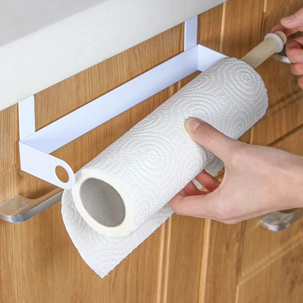 Железный держатель для салфеток, подвесная Туалетная рулонная бумага держатель полотенец, Полка для полотенец, держатель для кухонной двери