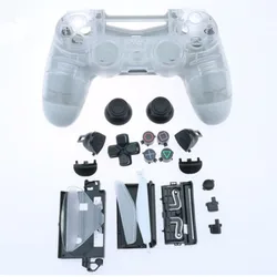 Deluxe DIY Gaming Controller Shell Set with Buttons (Transparent)
