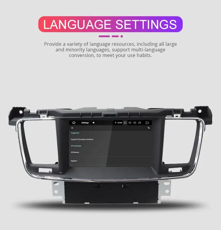 Clearance Besina 1 Din Car Radio Android 9.0 Car DVD Player For Peugeot 508 2011 2012 2013 2014 2015 2016 2017 2018 2019 WiFi GPS Navigation Multimedia 4G RAM 64 ROM 1 Din Car Radio GPS Stereo Autoaudio 11