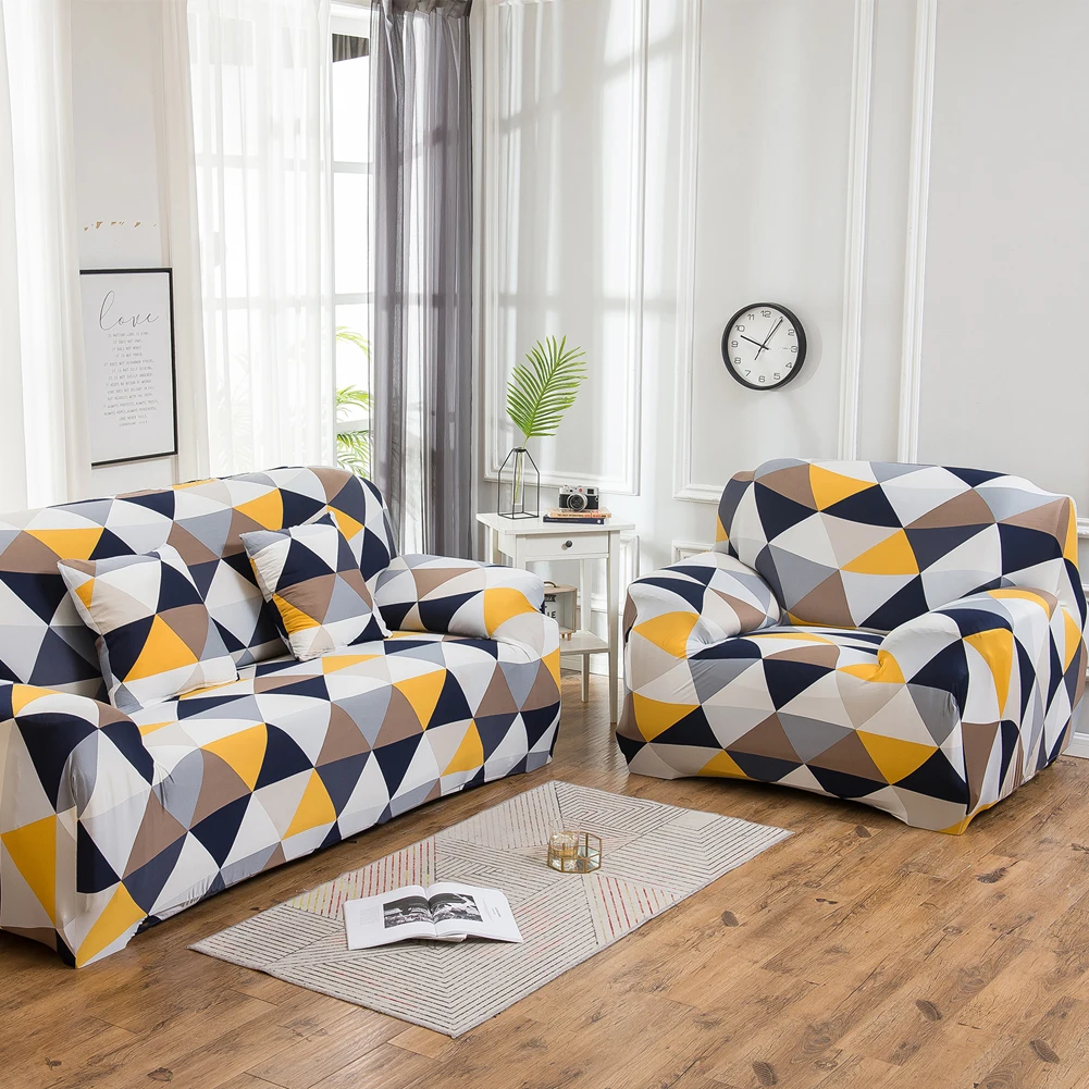 

1/2/3/4 Seater Sofa Cover For Living Room Sectional Stretch Slipcover Elastic Stretch Couch Cover L Shape Corner Armchair Cover