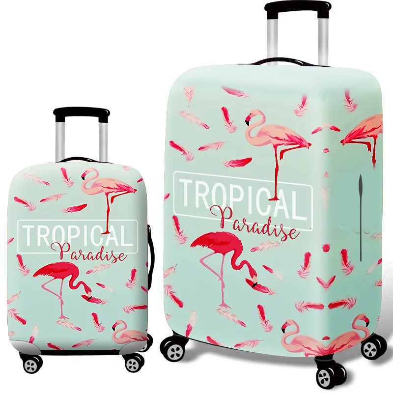 Фламинго, эластичная сила, Чехол для багажа, 18-32 дюйма, набор, защита для багажника, оболочка для путешествий, тяга, чемодан, утолщенные пылезащитные мешки - Цвет: Luggage Cover H