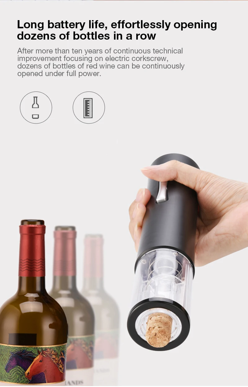 Automatic Bottle Opener for Red Wine Foil Cutter Electric Red Wine Openers Kitchen Accessories Gadgets Bottle Opener