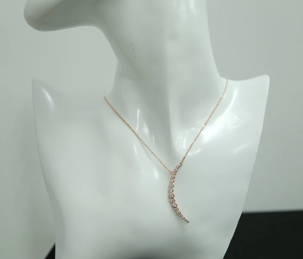 Женская подвеска из серебра 925 пробы с фианитом|necklace a|necklace high qualitydelicate necklace |