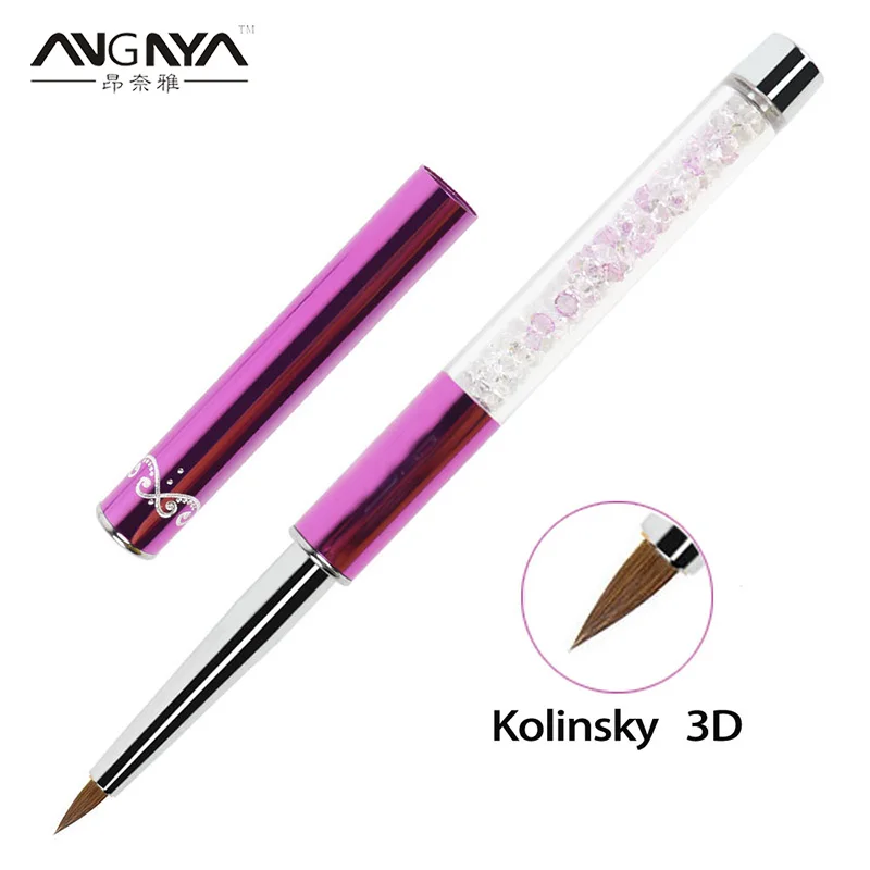 BQAN-7-9-11mm-Nail-Brush-Nail-Art-Line-Painting-Brushes-Crystal-Acrylic-Thin-Liner-Drawing