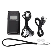Портативное радио мини карманный стерео радио приемник SW FM AM MW цифровой MP3 музыкальный плеер с наушниками Поддержка TF карты