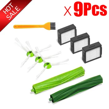 

3*Hepa Filter + 3*Side Brush +2* Brush Roll for iRobot Roomba i7 E5 E6 I Series Robot Vacuum Cleaner Replacement Spare Parts