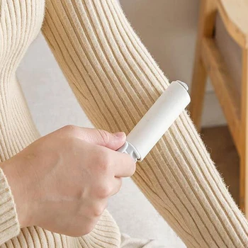 

Folding Sticky Hair Gray Sticky Hair Rolling Clothes Decontamination Hair Remover Folding Mini Wool Sheets Hair Dust Remover