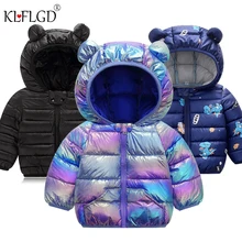 Детская одежда с хлопковой подкладкой детская одежда на хлопковой подкладке с мультяшным принтом светильник, тонкое пальто новое пальто для маленьких мальчиков и девочек