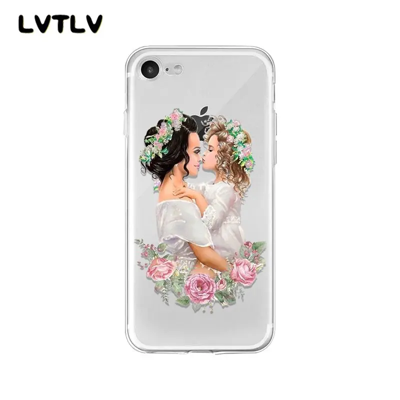 Fashion Black Brown Hair Baby Mom daughter Girl Son Dad