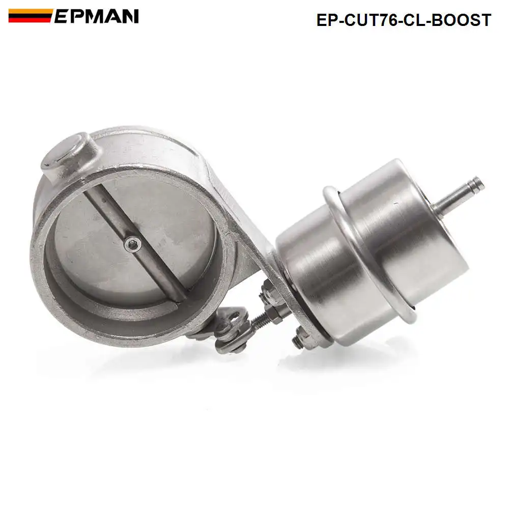 Válvula de Controle Conjunto com Atuador Fechado com Controle Remoto sem Fio Escape Impulso Recorte Tubo Conjunto Ep-cut76-cl-boost-bz 3 76mm 3 Válvula de controle escape conjunto com atuador