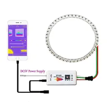 

WS2812B Led Pixel Ring SP107E Music Controller 8/16 /24/35/45Leds Individually Addressable WS2812 IC RGB Full Color Circle 5V