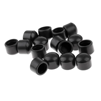 

16 Pcs Foosball Machine Rod End Caps, 1.2m Table Football / Soccer Rubber Cap 1/2 inch