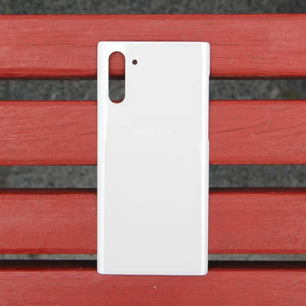 samsung стеклянный корпус задняя крышка чехол для samsung Galaxy Note 10 Note X Note10 Plus Note10+ задняя крышка для телефона - Цвет: White